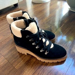 Winter boots waterproof side zip